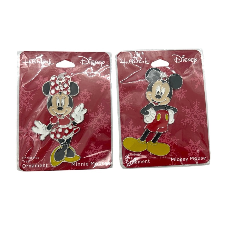 Disney Hallmark Minnie & Mickey Mouse Ornaments